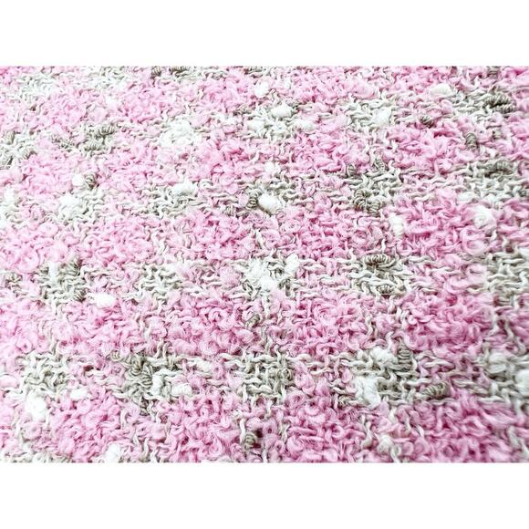 Worth Womens Pink & Tan Tweed Pencil Skirt Preppy Business Career 90s Clueless - Picture 4 of 9